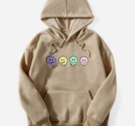 Graphic Pocket Drawstring Hoodie
