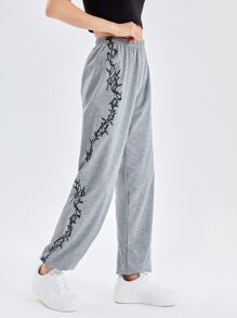 Graphic Print Sweatpants