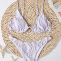 Graphic Underwire Bikini Swimsuit