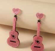 Guitar Drop Earrings