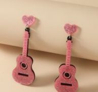 Guitar Drop Earrings