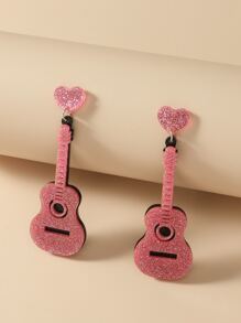 Guitar Drop Earrings