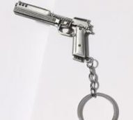 Gun Charm Keychain