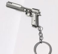 Gun Charm Keychain