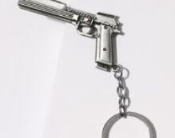 Gun Charm Keychain