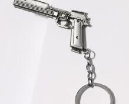 Gun Charm Keychain
