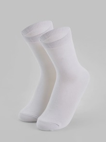 Guys 1pair Solid Crew Socks