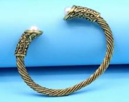 Guys 1pc Faux Pearl Decor Bracelet