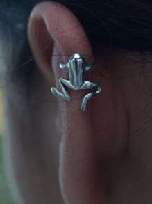 Guys 1pc Frog Decor Earring