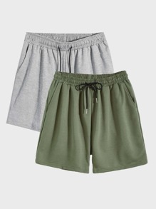 Guys 2pcs Drawstring Shorts