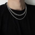 Guys 2pcs Minimalist Chain Necklace