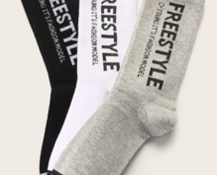 Guys 3pairs Slogan Graphic Crew Socks