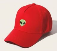 Guys Alien Embroidery Baseball Cap