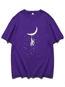 Guys Astronaut Galaxy Print Tee