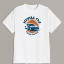 Guys Car And Letter Graphic Tee