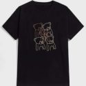 Guys Cartoon Bear Graphic Tee