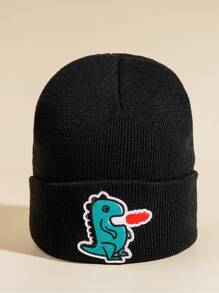 Guys Cartoon Embroidery Beanie