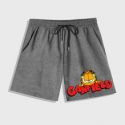 Guys Cartoon Graphic Drawstring Shorts