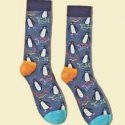 Guys Cartoon Graphic Socks