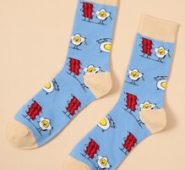 Guys Cartoon Graphic Socks