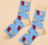 Guys Cartoon Graphic Socks