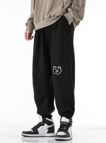 Guys Cartoon Graphic Sweatpants