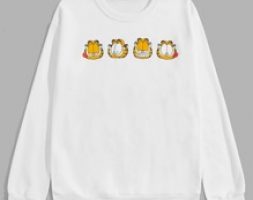 Guys Cartoon Graphic Sweatshirt