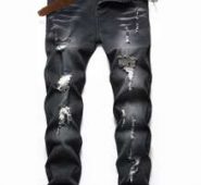 Guys Cat’s Whiskers Ripped Jeans