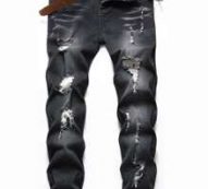 Guys Cat’s Whiskers Ripped Jeans