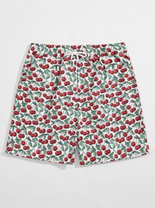 Guys Cherry Print Shorts