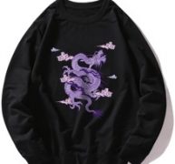 Guys Chinese Dragon Graphic Sweatshirt