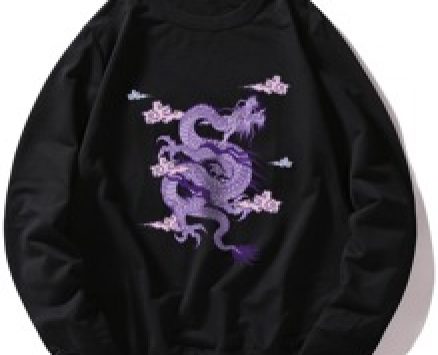 Guys Chinese Dragon Graphic Sweatshirt