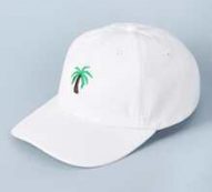 Guys Coconut Tree Embroidery Baseball Cap
