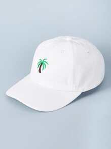 Guys Coconut Tree Embroidery Baseball Cap