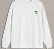 Guys Coconut Tree Graphic Sweatshirt