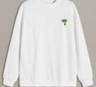 Guys Coconut Tree Graphic Sweatshirt