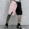 Guys Colorblock Pocket Patched Shorts