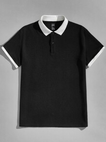 Guys Colorblock Trim Polo Shirt