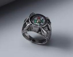 Guys Compass Decor Ring