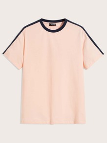 Guys Contrast Trim Tee