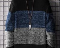 Guys Cut And Sew Sweater