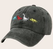 Guys Dinosaur Embroidery Baseball Cap