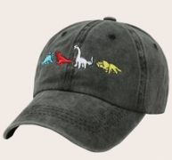 Guys Dinosaur Embroidery Baseball Cap