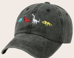 Guys Dinosaur Embroidery Baseball Cap