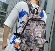 Guys Doll Decor Letter Graphic Classic Backpack