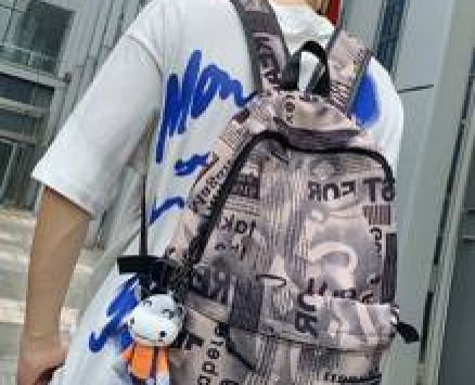 Guys Doll Decor Letter Graphic Classic Backpack