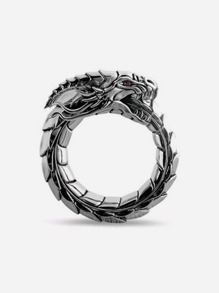 Guys Dragon Design Ring