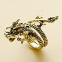 Guys Dragon Design Ring