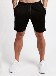 Guys Drawstring Waist Athletic Shorts