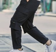 Guys Drawstring Waist Cargo Pants